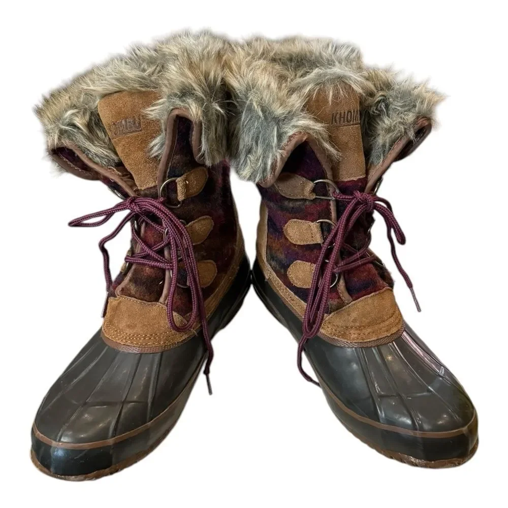 Khombu Julliard Women's Pac Sweater Boots 8